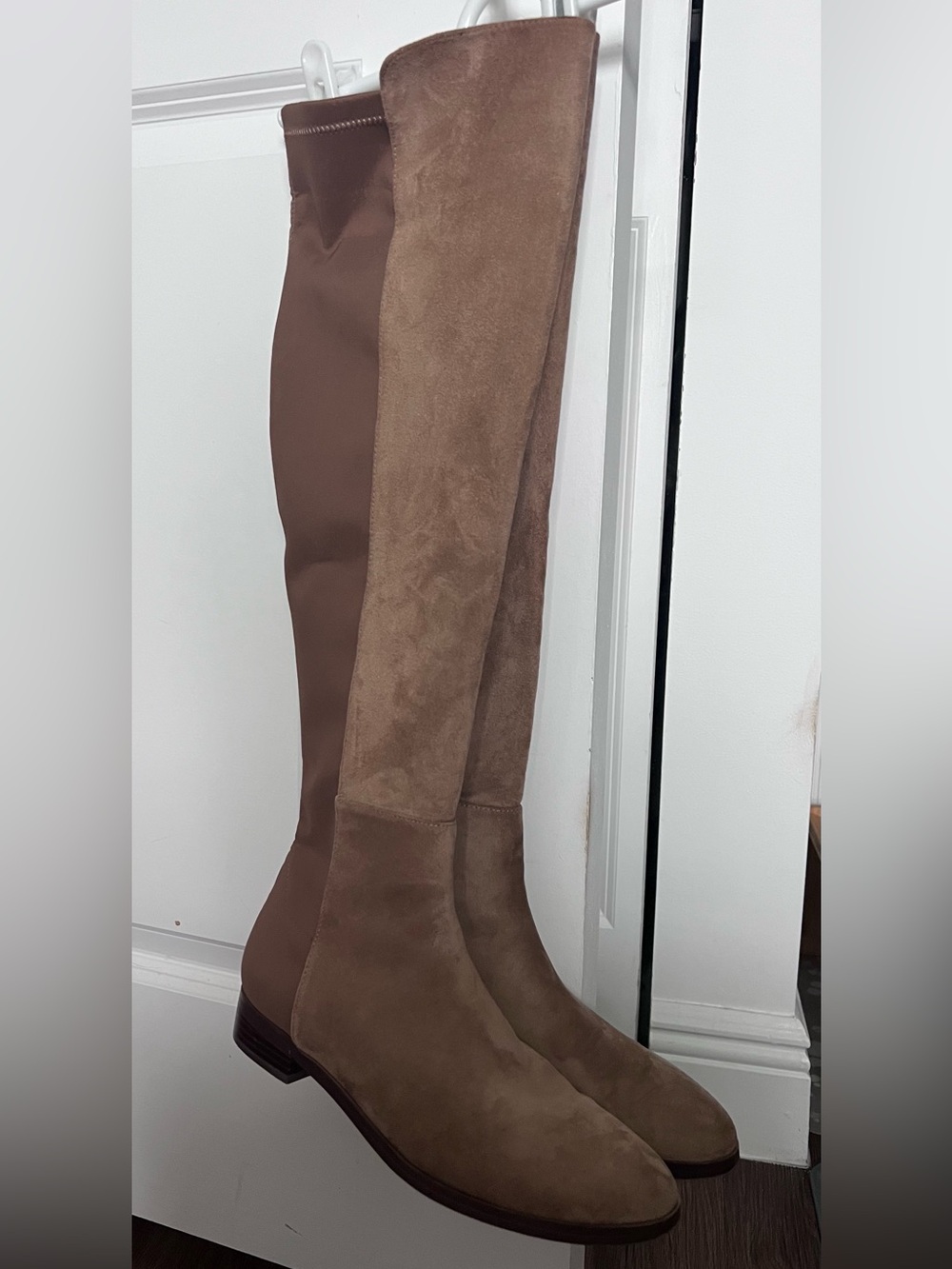 J. Crew Tan Suede Over-the-Knee Boots